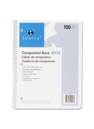 100 Sheets - 16 lb Basis Weight - Letter 8.50" x 11" - 1Each - White Paper- Notepad - spr69112